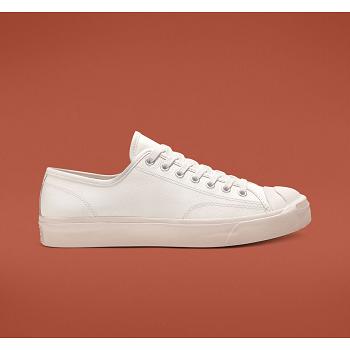 Converse Jack Purcell Kožené Biele - Panske Nízké Tenisky